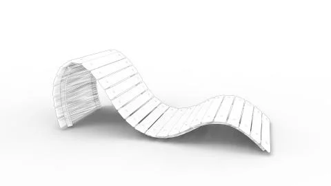 Lounge sunbed 3d renderingisolated in white background イラスト素材