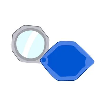 Loupe handheld magnifying glass vector illustration graphic Stock Illustration