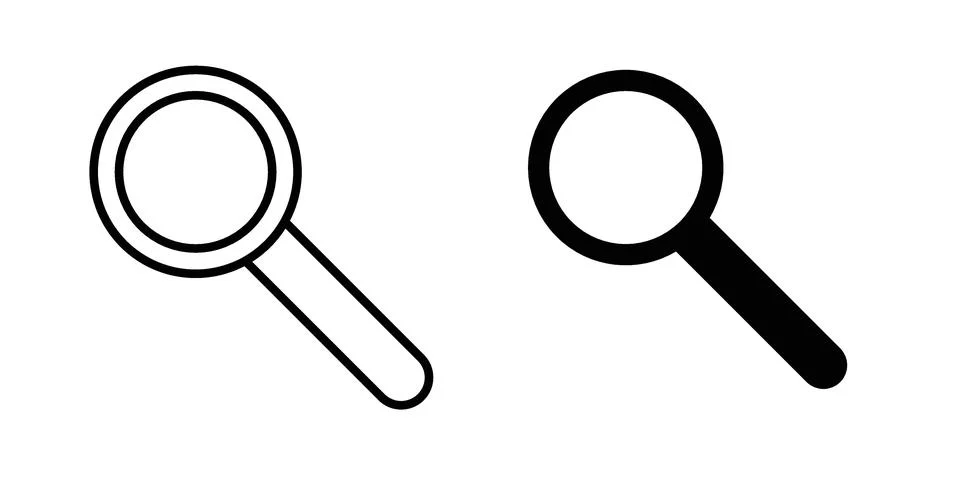 Loupe icon vector design illustrations Stock Illustration