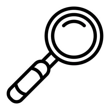 Loupe Vector Icon Design Illustration Stock Illustration
