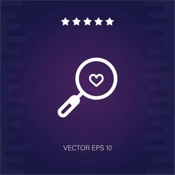 Loupe vector icon Stock Illustration