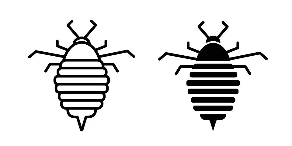 Louse icon design. Simple Vector illustrations.. Illustrazione stock