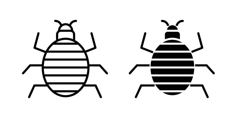 Louse icon set, collection of vector icons Illustrazione stock