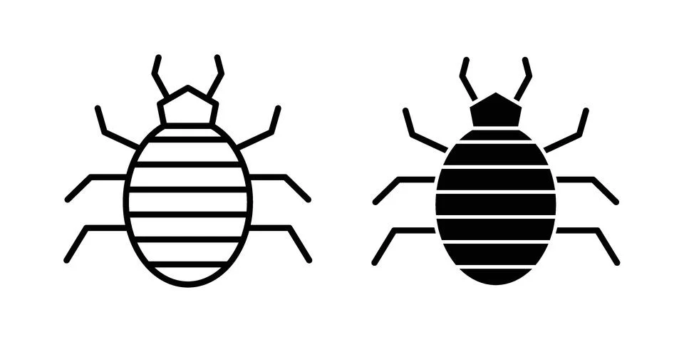 Louse icon set. Vector EPS 10 Illustrazione stock