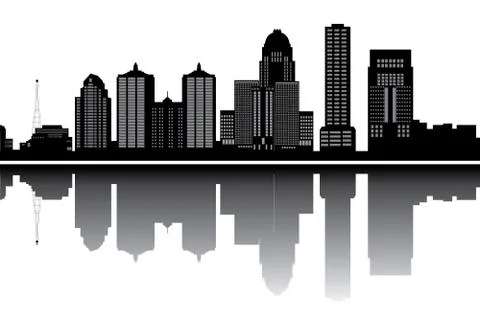 Lousivile skyline Stock Illustration