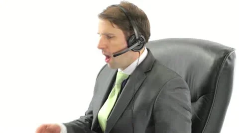Lousy Man Receptionist Stock Footage 11836426