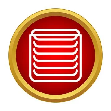 Louver ventilation icon creating cooling air symbol Stock Illustration