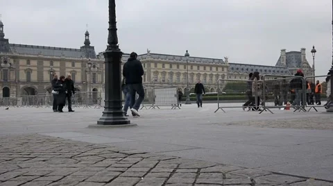 Louvre 10. Stock Footage 908514