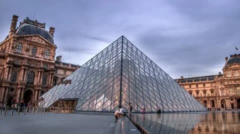 The Louvre 库存影片 12693295