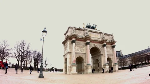 The Louvre 動画素材 45595309