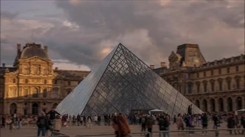 Louvre Stock Footage 254993115