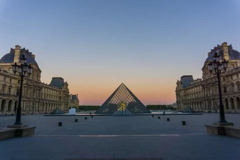 Louvre Museum Paris Stock Photos