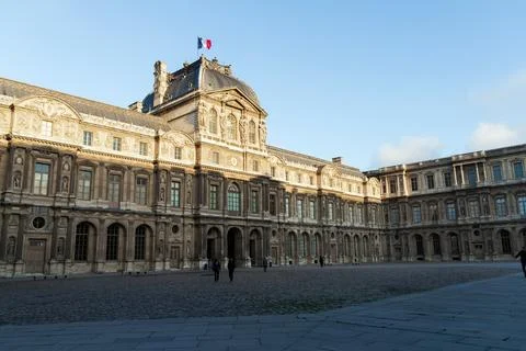 The Louvre Museum Stock Photos