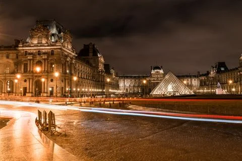The Louvre or the Louvre Museum Musée du Louvre Paris France Foto stock