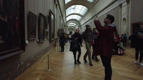 The Louvre, Paris Stock Footage 230024415