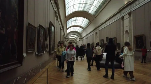 The Louvre, Paris Stock Footage 230024430