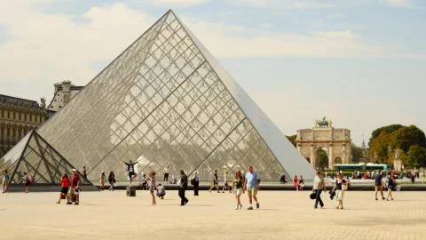The Louvre in Paris Stock Photos