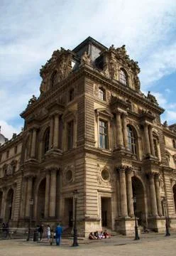 Louvre Stockfoto's