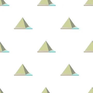 Louvre pyramid pattern seamless vector イラスト素材
