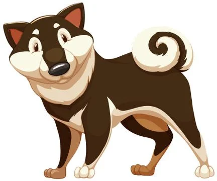 Lovable brown dog Stock Illustration