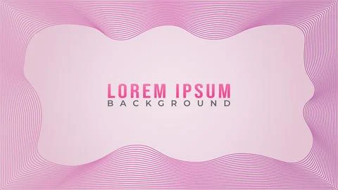 Lovable Pinky Frame Concept, Abstract Wave Line Background Design Vector, R.. 스톡 일러스트