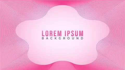 Lovable Pinky Frame Concept, Abstract Wave Line Background Design Vector, R.. Illustrazione stock
