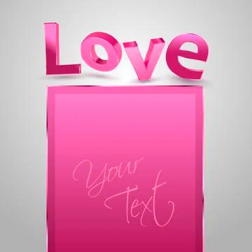 Love 3D Stock Illustration