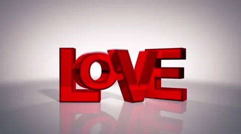 Love 3D Text Stock Footage 59146792