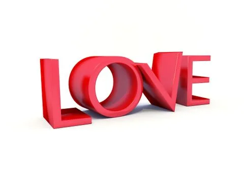 Love 3d Text Stock Illustration