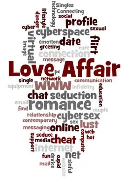 Love Affair, word cloud concept Stock Illustration