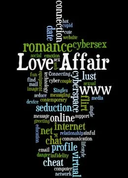 Love Affair, word cloud concept Stock Illustration
