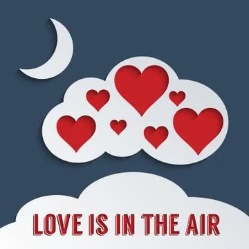 Love is in the air Stock Illustration