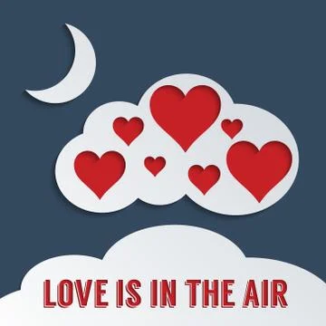 Love is in the air Stock Illustration