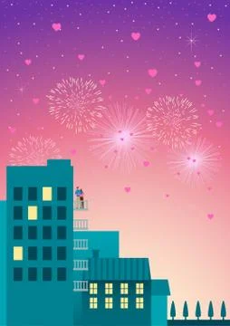 Love On The Air Stock Illustration