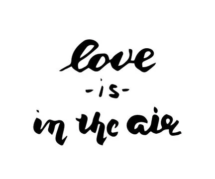 Love is in the air postcard. Stock Illustration