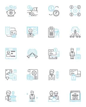 Love and affection linear icons set. Romance, Attachment, Devotion, Fondness Ilustración de archivo