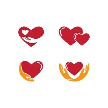 Love and hand 스톡 일러스트