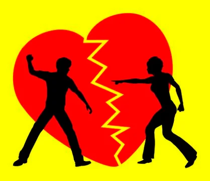 Love and Hate Stock Illustration