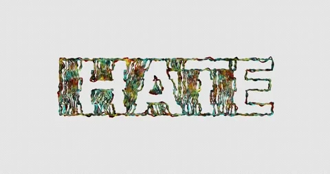 LOVE and HATE loop Stock Footage 310678614