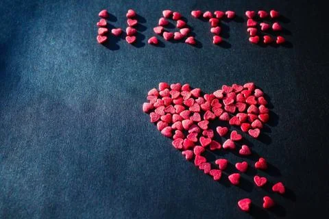 Love and hate. Stock Photos