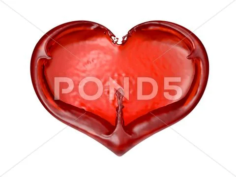 Love and passion: heart shape isolated Stock Illustration