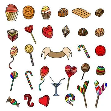 Love and sweets. Stock Illustration