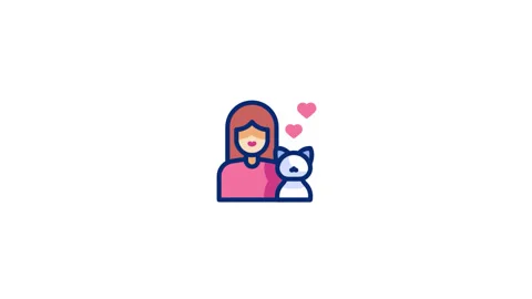 Love Animated Icon Stock Footage 320200187