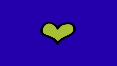 Love animation on blue background Stock-Footage 333560801