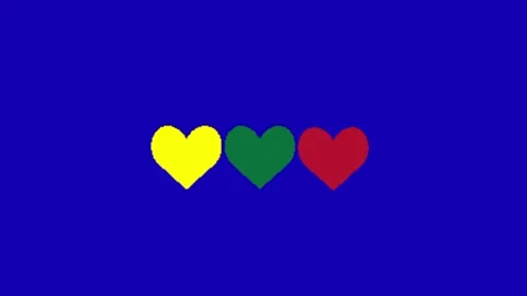 Love animation on blue screen background 動画素材 328228983