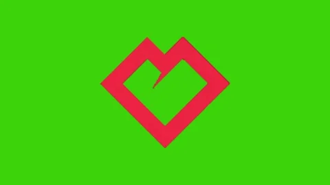 Love animation on chroma key background Vidéo 328228873