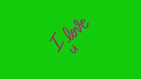 Love animation on chroma key background Vídeos de archivo 329031327