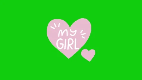Love animation on chroma key background 動画素材 329031342