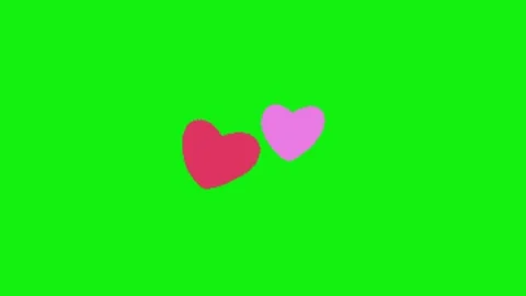 Love animation on chroma key background Vidéo 329140113