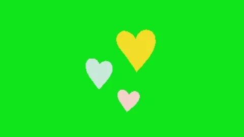 Love animation on chroma key background 動画素材 329201339
